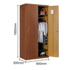 Office Furniture File Cupboard 2 Door Wood Grain Cabinet Steel filing cabinet