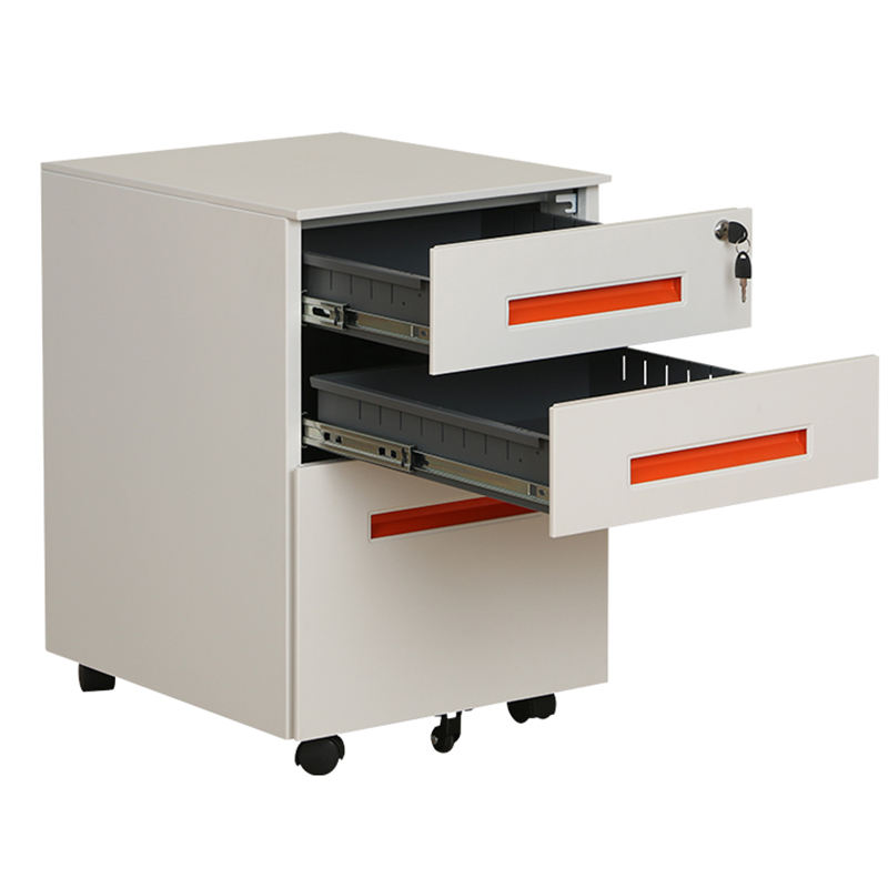 Metal Filing Cabinet Mobile Pedestal Cabinet Office Storage 3 drawer mobile pedestal with cushion for sell