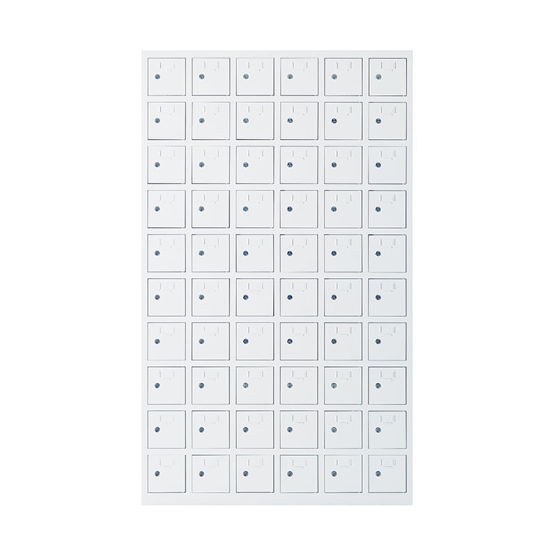 Modern style cell phone cabinet with charging facilities, staff mobile phone storage cabinet