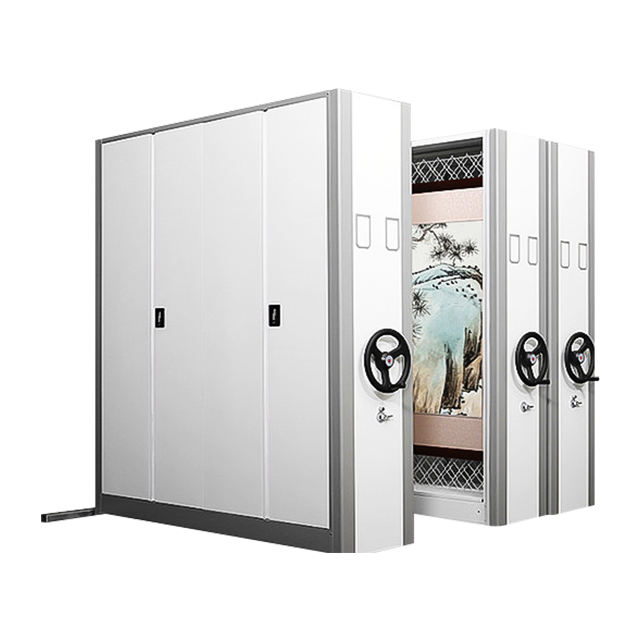 Storage sloution for art gallery Art storage spacesaver Filling Compactor Mobile shelving