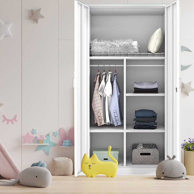 Cheap Storage cabinet Wardrobe Bedroom furniture clothes cabinet Clothing Wardrobe Closet Dressing Room Swing door wardrobe