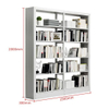 Modern metal book shelves for library school furniture 5 shelf bookcase modern bookshelves bookshelf