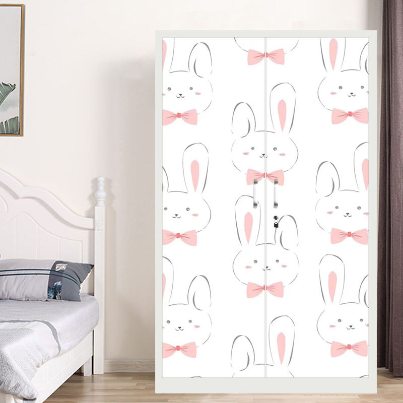 Cheap Storage cabinet Wardrobe Bedroom furniture clothes cabinet Clothing Wardrobe Closet Dressing Room Swing door wardrobe