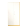 Wood like style Metal cabinet clothes storage cupboard 2 doors locker wood grain metal wardrobe