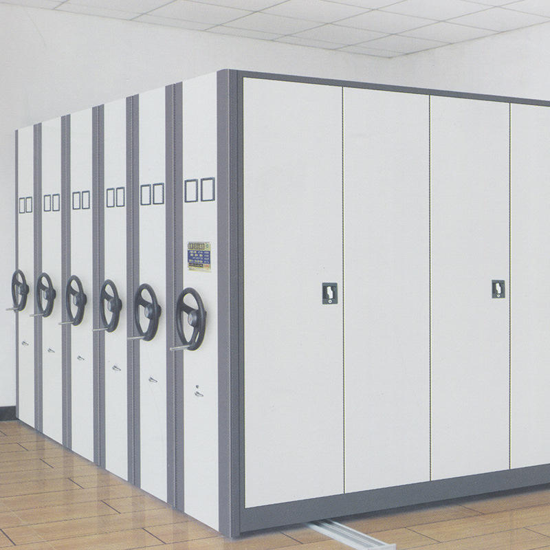 Movable shelf Steel filing library office cabinet movable compactor Hand Push Mobile Compactor