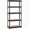 Industrial Black Storage Adjustable Warehouse Shelf Heavy Duty Metal Boltless Shelving five layers heavy duty boltless shelving