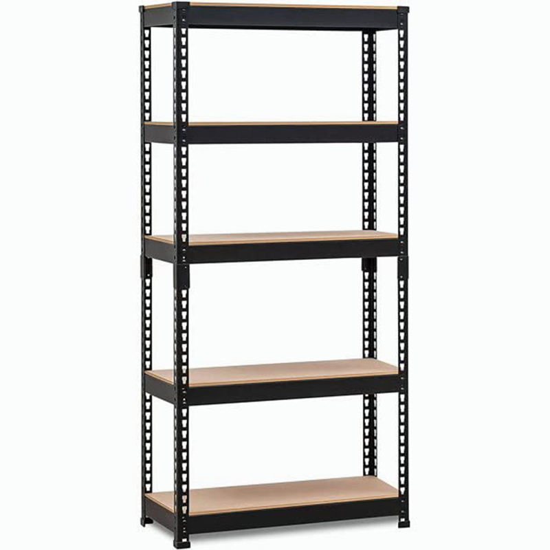 Industrial Black Storage Adjustable Warehouse Shelf Heavy Duty Metal Boltless Shelving five layers heavy duty boltless shelving