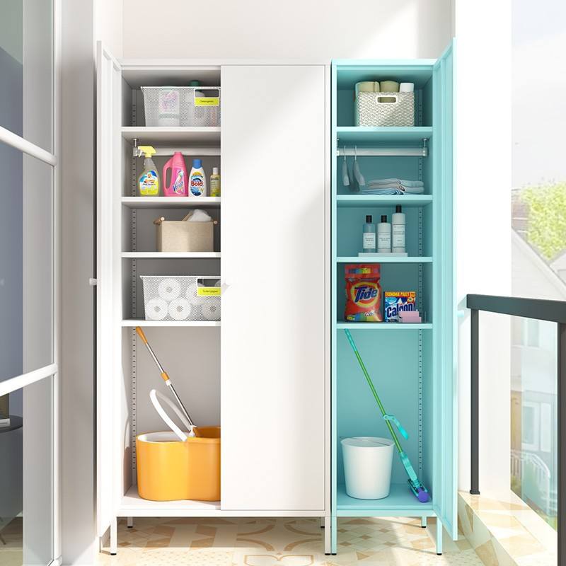 Factory Steel Tall Lockers, Mechanical Colorful Cabinets, Wardrobes Dressing Room Staff Room Lockers, Balcony storage cabinet