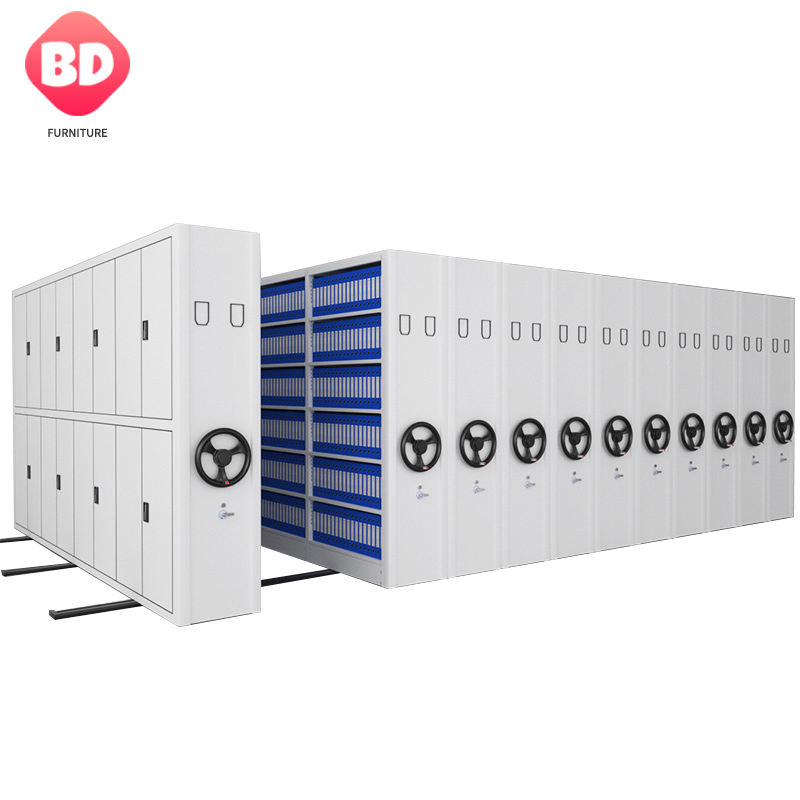 Customized Compactor Storage File Cabinet Shelving System/Mobile Shelves/Mobile Compactor Shelving
