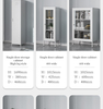 Elegant and elegant double-door spray-painted cupboard vertical cupboard with legs and tall legs