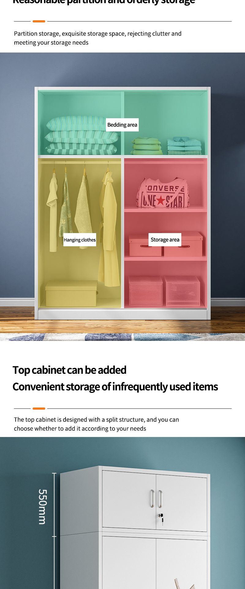 Printed iron cabinet 