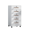 High-looking under-desk cabinet, multi-color file storage cabinet, five-drawer file cabinet with wheels