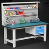 High quality 3 drawers workbench, industrial metal steel workbench for lab and workshop, antistatic workbench with drawers