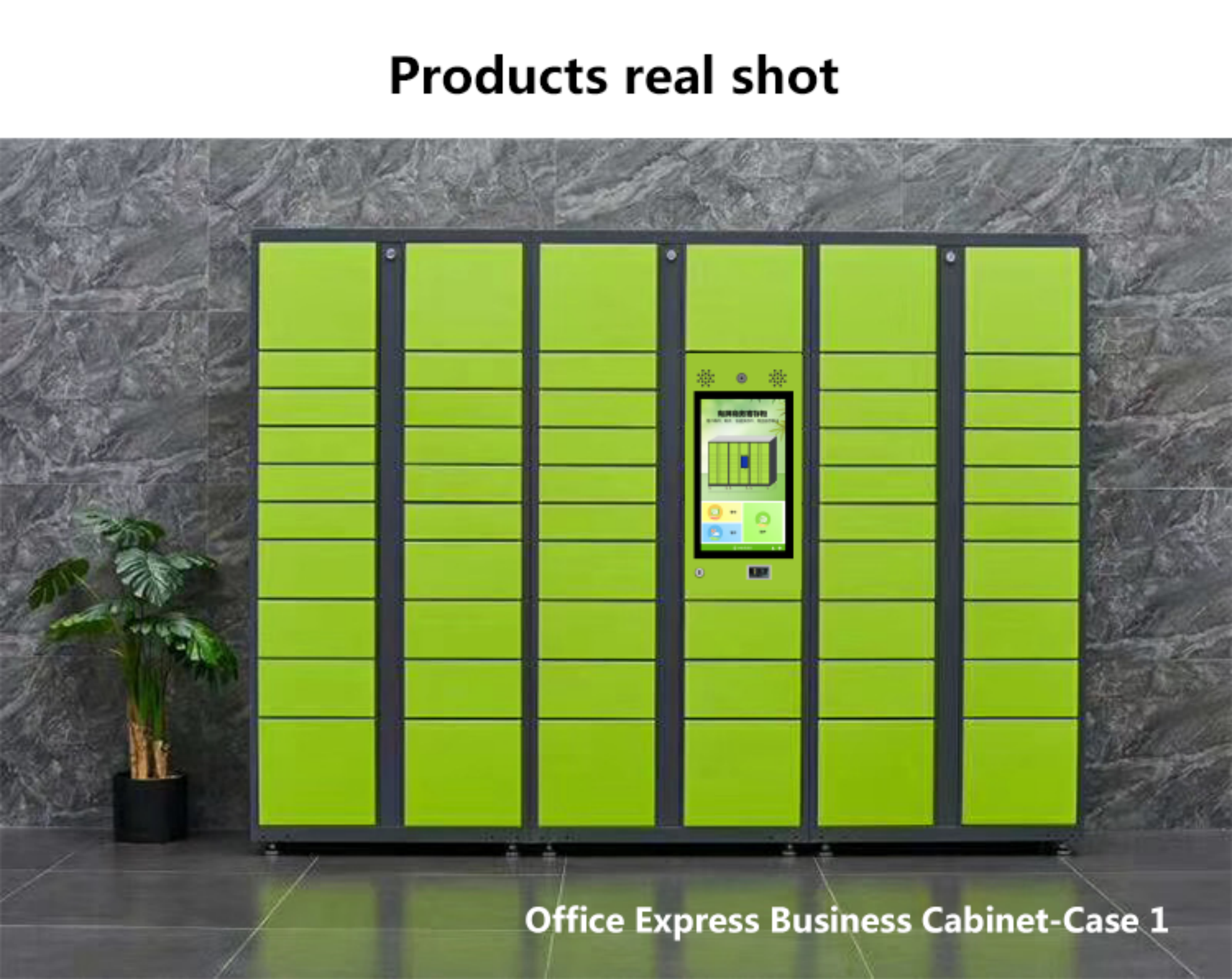 Customized intelligent express metal cabinet smart parcel locker with touch screen delivery express eletronic lockers