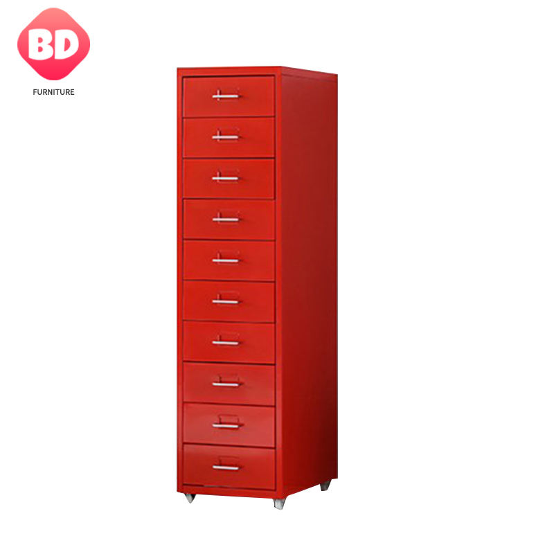 Factory direct steel movable 10 drawer filing cabinet for office and home Mobile Cabinet