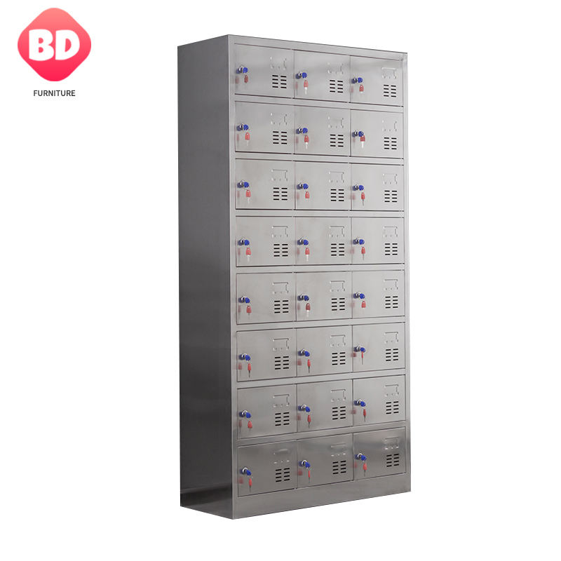 High-quality 24 doors stainless steel locker metal lockers storage cabinets cupboard