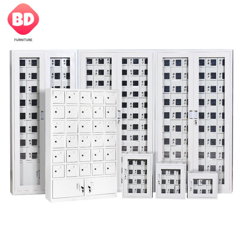 Mobile phone charging locker cabinet, metal laptop smart storage locker,modern style design waterproof cellphone storage locker