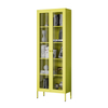 High quality modern design high foot steel storage Modern Glass Display metal Cabinet