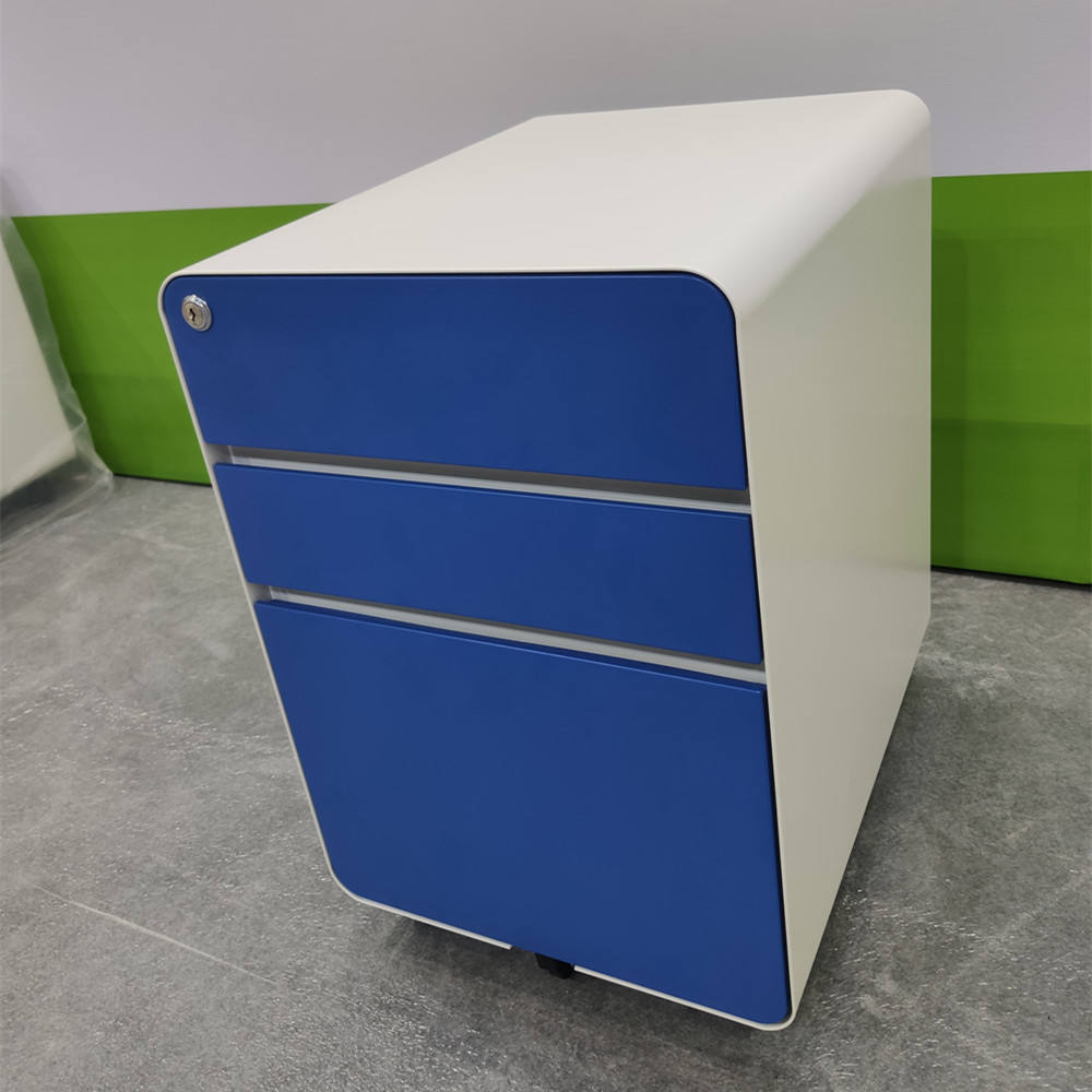 Office Stable Under Desk Metal 3 Drawer File Cabinet Steel Filing Cabinet Pedestal Cabinet
