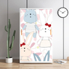 Metal printed closet Wardrobe Supplier detachable almirah clothes cabinet bedroom wardrobes modern wardrobe closet cabinets