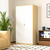 Office Steel 2 Doors Filing Cabinet Wood Like File Cabinet Metal Storage Cupboard