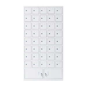40 door cell phone cabinet with charging facilities, staff mobile phone storage cabinet