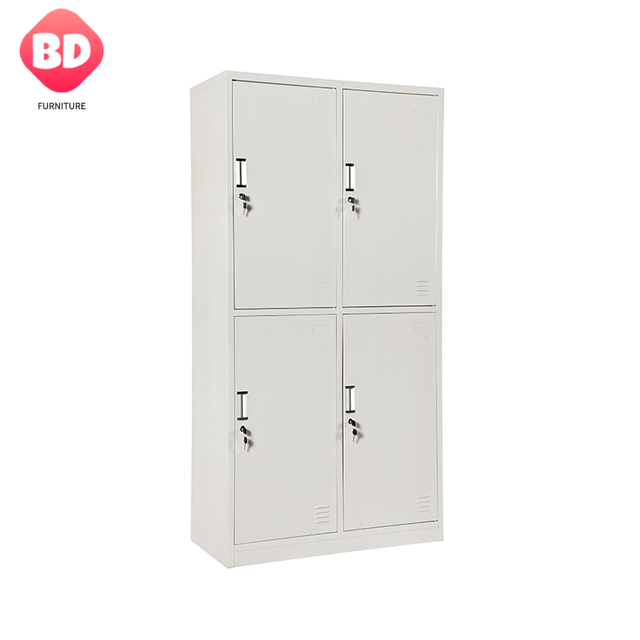 Hot sale 4Door Steel Locker Metal Gym Storage Locker for Changing Room cabinet Steel Wardrobe