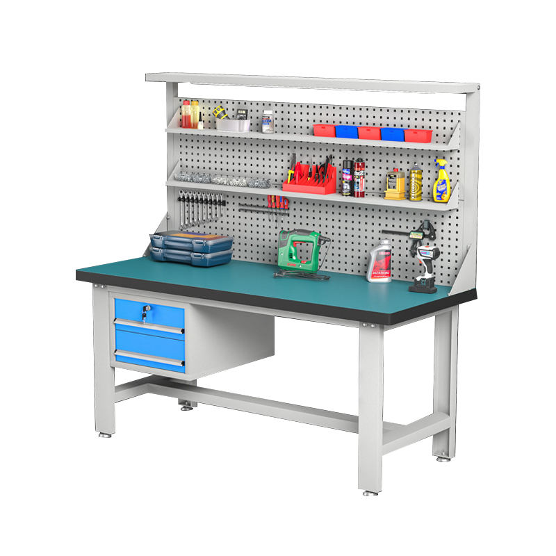 Heavy duty garage combination tool tables workbench, metal workbench for electronic lab, antistat workbench for workshop