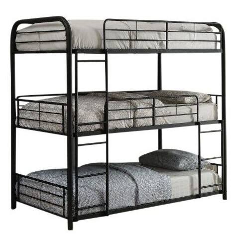 Cheap 3 level bunk bed metal 3 person iron 3 layers
