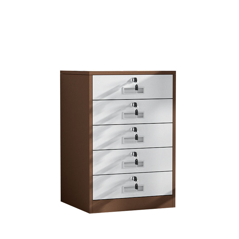 Factory direct sales of drawer-type filing cabinets placed under the office desk with 5 drawers