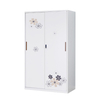 low price two door locker various patterns sliding door printed cabinet Metal lockers in various styles