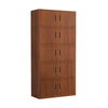 Cheap steel Wood Like File Cabinet office 5 doors file storage cabinet metal cupboard with shelf