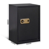 wholesale black steel small size secret stash fixable finger print code strongbox