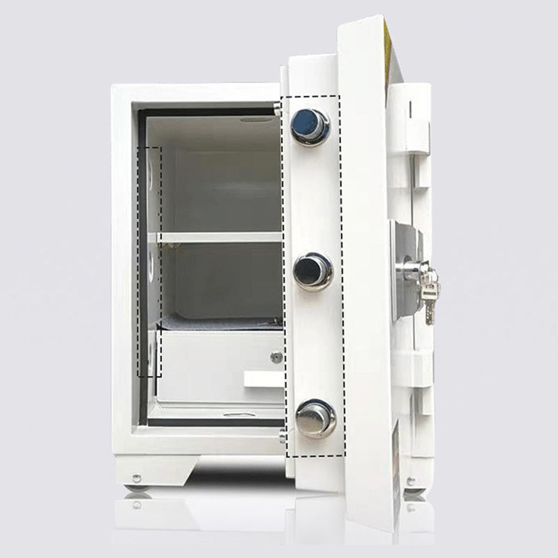 Fireproof portable safety box locker, high quality fire resistance lock digital metal cabinet for bank office deposit secure