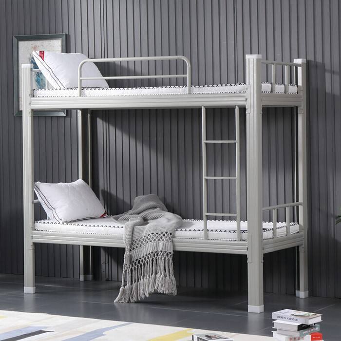 Metal frame bunk bed for hostel use metal custom cheap fabrication