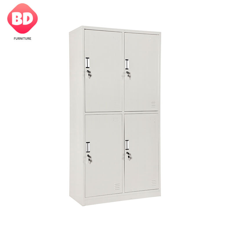Hot sale 4Door Steel Locker Metal Gym Storage Locker for Changing Room cabinet Steel Wardrobe lockers gym