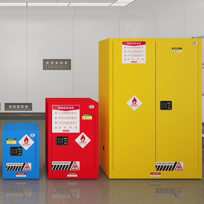 Steel Flammable Liquid Chemical Storage Cabinet Space Fire Resistance Cabinet With Lock