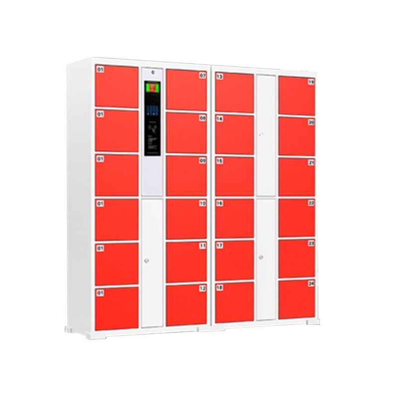 Hot-selling 24-door card swipe smart locker steel electronic bag locker multiple colors can be customized