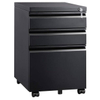 3 drawer mobile cabinet steel filing 3 pedestal for sale Under Desk Drawer Cabinet