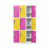 Commercial office locker furniture modern design metal locker with hanger knock down 9 door