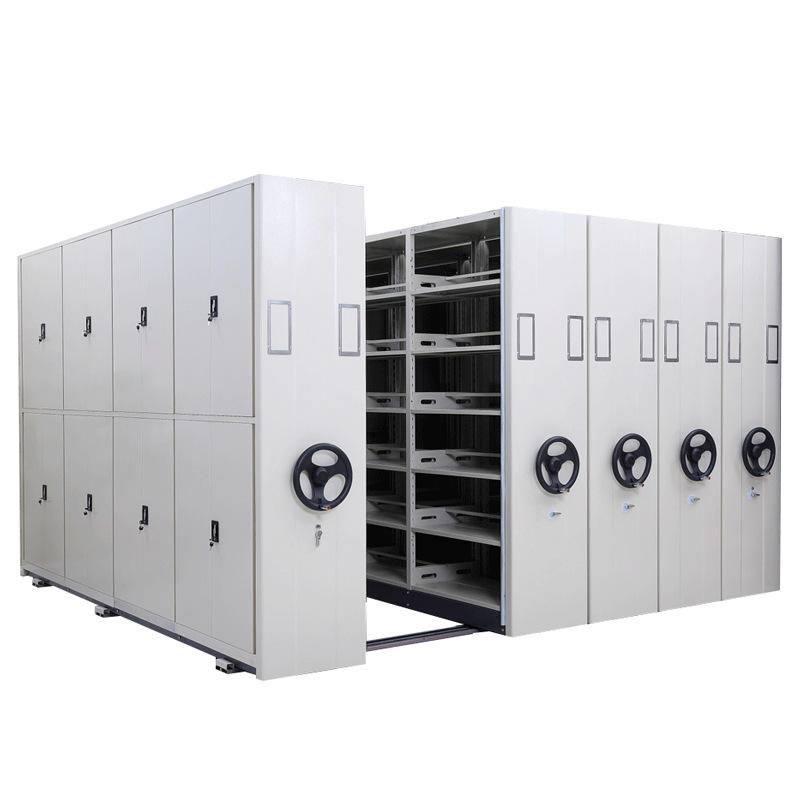 Movable shelf Steel filing library office cabinet movable compactor Hand Push Mobile Compactor