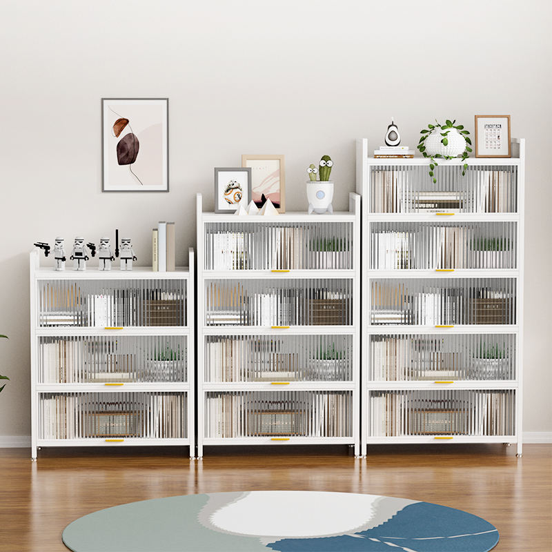 Drawer Storage Cabinet dust proof storage cupboards high visibility open storage kitchen shelf cabinet