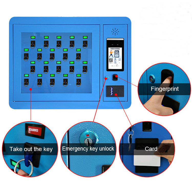 High Quality 20 bit smart key management cabinet electronic fingerprint