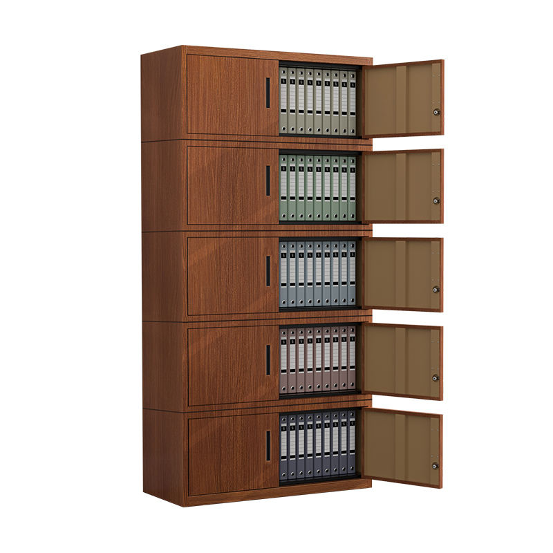 Hot sale office furniture steel storage cabinet Wood Grain Cabinet Wood Like File Cabinet