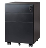 Knocked down mobile pedestal filing cabinet wheels under desk Mobile filing cabinets