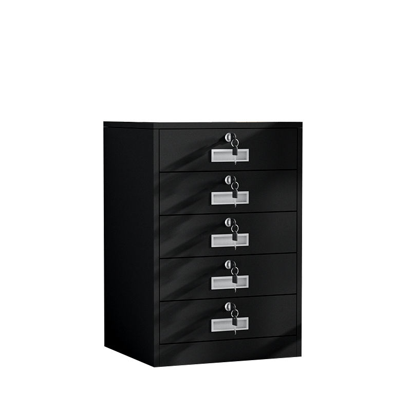 Factory direct sales of drawer-type filing cabinets placed under the office desk with 5 drawers