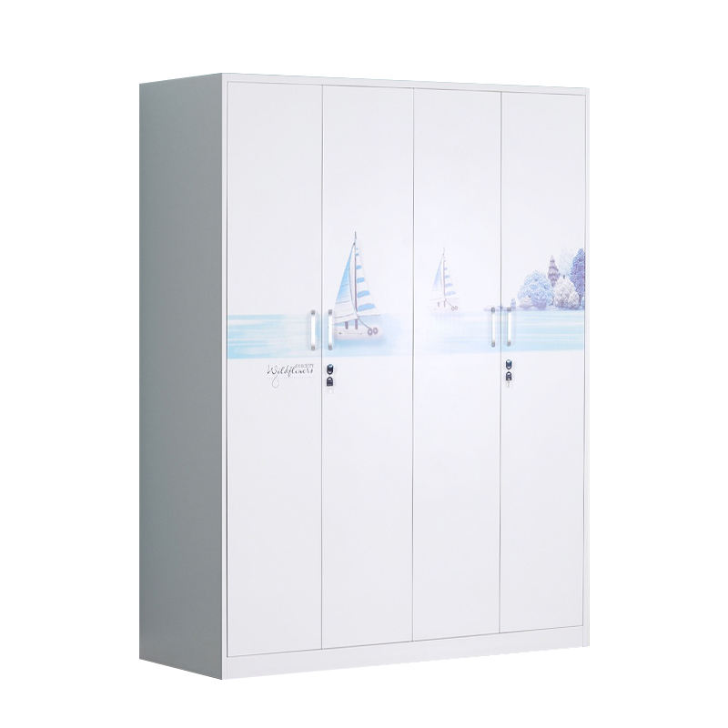 Modern style 1600 width printed metal cabinets in various colors bedroom furniture