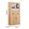Full Height Office Metal Cabinet With 2 Drawers Wood Like Filing Cabinet Wood Grain File Cabinet