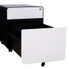modern office equipment metal 2 box drawers mobile pedestal lockable file storage cabinet