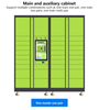 Customized intelligent express metal cabinet smart parcel locker with touch screen delivery express eletronic lockers
